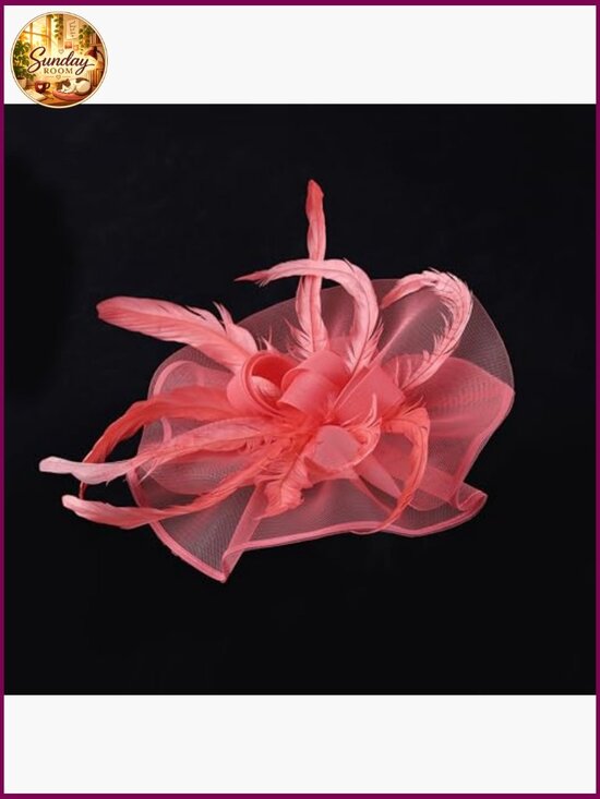 Vintage Fascinator Hat Headpiece for Derby Wedding Tea Party main image 4